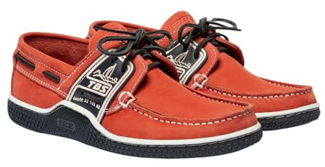 TBS - Chaussures Bateau - Homme - Jaune/Orange - Globek - Taille 42