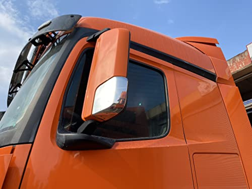 2 pezzi – acciaio inox 304 lucidato 3D specchio copertura adatta per Actros MP4 – MP5