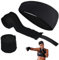 3 Stück Boxbandagen Set, 5m Schwarz Elastische Handschuhe mit Schweißabsorbierendes Stirnband, Bandagen Boxen mit Daumenschlaufe, Stabilität Boxing Gloves, Sicherheit Boxbandage Hand für Boxen, MMA