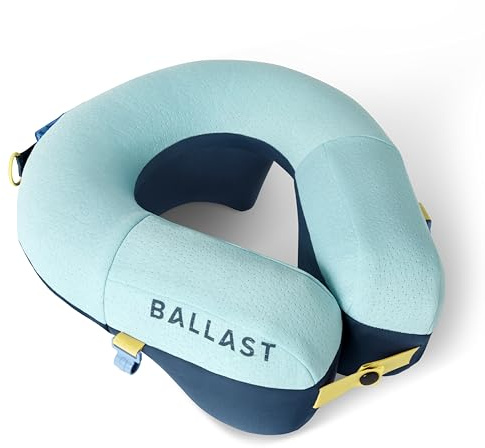 Ballast Pro Beach & Travel Pillow â Inflatable Neck Pillow for Airplanes, Beach & Pool, Compact and Water-Resistant