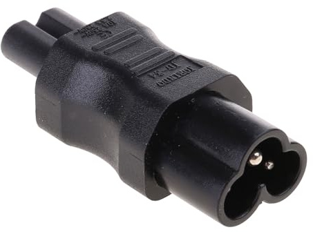 NIHENHAO Convertitore Adattatore con capocorda IEC 320 a 2 Pin C7 Femmina-Maschio