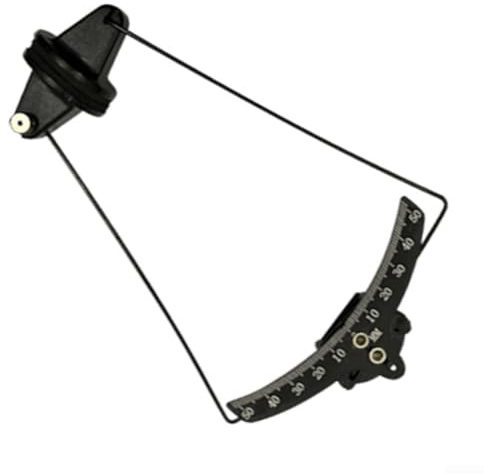 RC plan kontroll ut lager kastmätare 0–50° – fixerad vinge Aileron/hiss/roder vinkelmätare, CNC aluminium, vadderade käftar