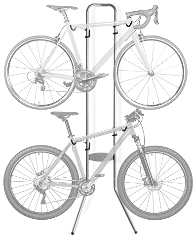 Michelangelo Gravity 2 Bike Storage Rack - Stand Portabiciclette Michelangelo Gravity, ideale per garage, uffici, appartamenti o altri spazi interni –. Non richiede di praticare fori nelle pareti.