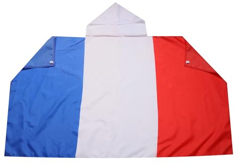 AZ FLAG Drapeau France 150x90 cm - Cape Drapeau Français 100% Polyester Avec Manches Intégrées - Body Flag 80g