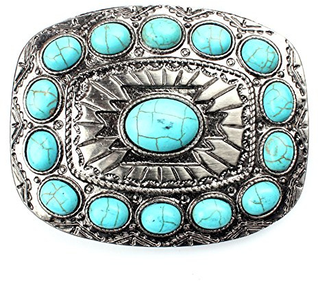 HUABOLA CALYN Turquoise belt buckle western buckles for ladies