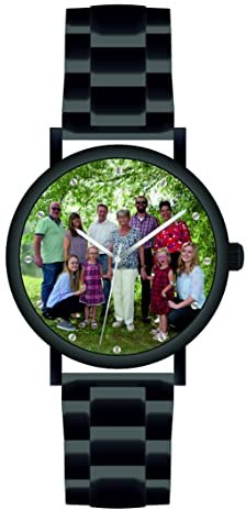 Memories Personligt armbandsur klocka med ditt foto mode Ø 40 mm fotogåva för vänner och familj
