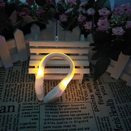 HEATED 2 Pezzi GUIDATO Scarpe Clip Lights Steh Stay Color Mode Flash for la Notte Che esegue Il Cambio del Colore del Cambio RGB. modalità Flash strobo e Colore Fisso (Color : Yellow)