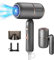 Unipampa Haartrockner Ionen, Haarfön Föhn, klappbar, Schnelltrocknen Hair Dryer, Salon , Schnelles Trocknen, 3 Heiz- und 2 Geschwindigkeitsstufen, Fön 2000W Trockenleistung (Grau)