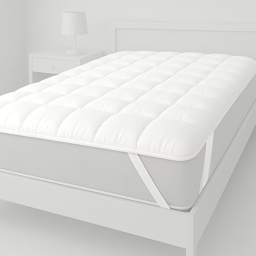 Besonders weicher Matratzenschoner 100x200cm - Matratzenauflage für Matratzen bis 30cm - Bei 60°C waschbar & Öko-Tex für mehr Hygiene im Bett - Unterbett als Schutz für Boxspringbett & Topper