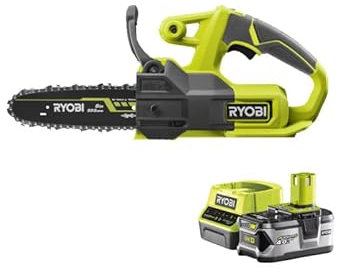 Pack RYOBI Tronçonneuse 18V One+ RY18CS20A-0-1 Batterie 4.0Ah - 1 Chargeur rapide RC18120-140