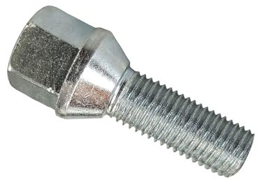 Boulon de roue conique argenté M12 x 1,25 60 mm