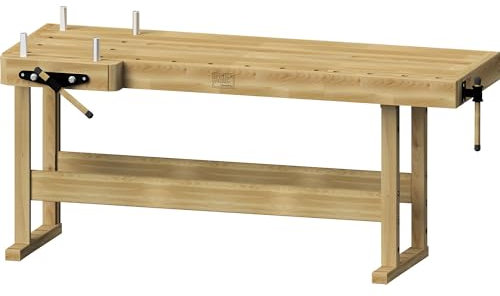 ANKE | Banco da falegname professionale | versione pesante | alt x largh x prof 900 x 2080 x 850 mm
