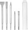 SDS Plus Hammer Chisel Set, 5 PCS SDS Drill Bit Set, Includes 3 Flat Chisel and 2 Point Chisel for Concrete, Tile, Brick, Cement, Stone and Masonry