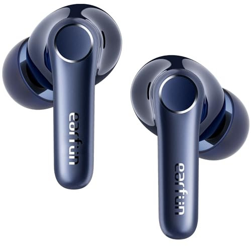 EarFun Air Pro 4 Bluetooth Kopfhörer mit Adaptive Hybride Geräuschunterdrückung, aptX Lossless, Hi-Res Audio, LDAC, 6 Mikrofone cVc 8.0 KI Anrufe, 52H Akku, Multipoint, Bluetooth 5.4, In-Ear Detection