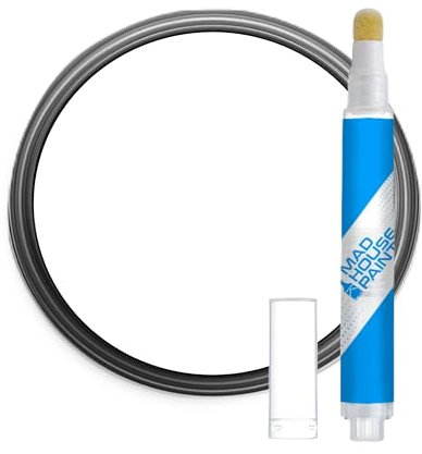 M.A.D MYLDAN AUTO DESIGN Brilliant White Satinwood Touch Up Paint Pen for Walls & Ceilings & Skirting Boards – Quick Repair for Scratches & Marks 15ml