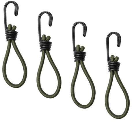 Yardwe 4stücke Zelt Bungee Cords Elastische Seil Haken Für Camping Zeltbefestigung Wetterfestes Zeltzubehör Starke Elastizität Und Haltbarkeit