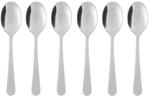 DRAGON Cucharillas de café, acero inoxidable, 11 cm, 6 unid