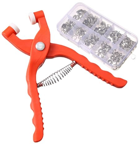 Lot de 100 Boutons Pression en Métal avec Pince, Kit Bouton Pression Métal 9mm, Kit de Fixation sans Co-uture pour la Co-uture de Vêtements d'enfant Sac Jeans Veste Bricolage