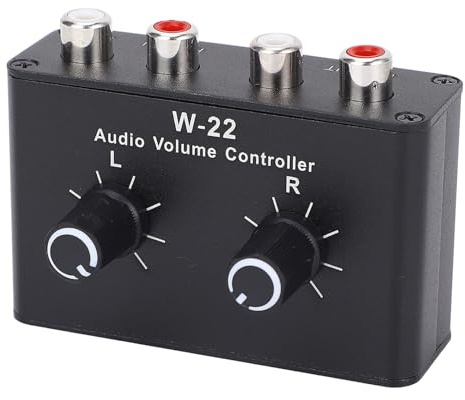 Generic Volymkontroller, Stereo Switcher Potentiometer Aluminiumlegeringsskal för Förstärkare