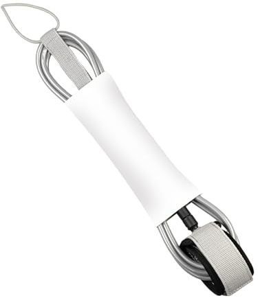 Generisk Pro Surf Leash Cord – förstärkt kortbräda extremt hållbar 7 mm Surf Leash, 1,8 m, lätt och bekväm, benrem | högkvalitativt bälte för surfing, träning, vattensporter och