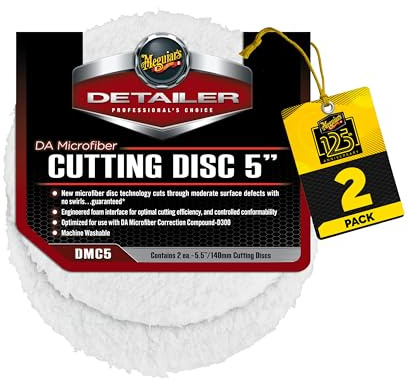 Meguiar's DMC5 DA Microfiber Cutting Disc 5 140mm Mikrofaseraufsatz (2er Pack)