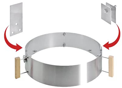 MOESTA-BBQ 10231 Smoke'It Verschluss Set für Smokin' PizzaRing/Gourmetring - Kugelgrill-Smoker Erweiterung