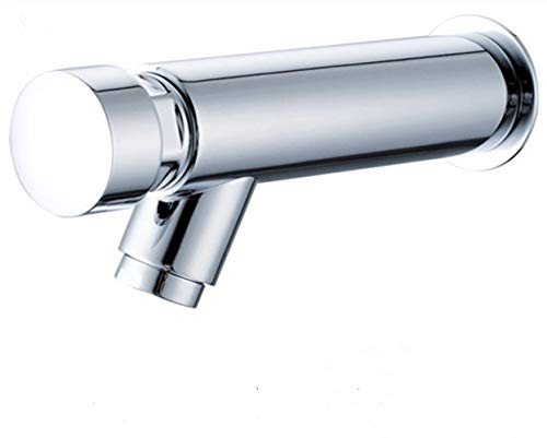 6 Long Lavatory Wall Mounted Delay Faucet Kitchen Self Closing Saving Water Sink Tap Bathroom Wash Basin Faucets