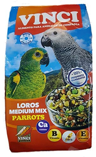 Vinci Alimento Loros Medium Mix Parrots Bolsa 1 kg