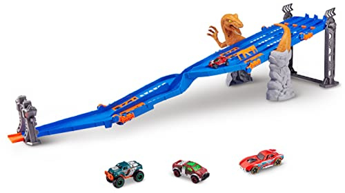 Pista con 4 carriles ¡Furia del Raptor! de METAL MACHINES