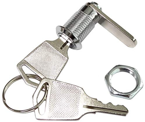 AERZETIX - Serrure à Came Batteuse - à Clé Plate - pour Meuble Boîtier Boîte aux Lettres - Ø12mm - C43603