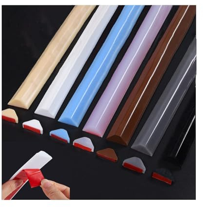 300CM Schwallschutzleiste Dusche Selbstklebend,Silikon Wasserstopper Dusche Schwallschutz Dusche Schwallschutzleiste Selbstklebend Gummileiste(grau 3 M)