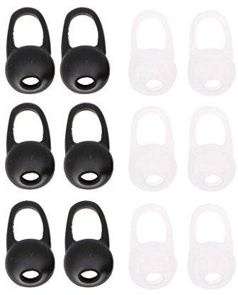 Lot de 12 embouts en silicone anti-allergiques pour écouteurs avec crochet d'oreille