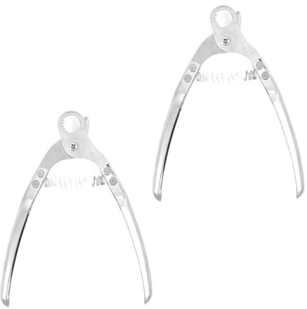 Paquete de 2 tijeras de acero inoxidable de grado alimenticio con mango ergonómico para mariscos para uso doméstico y profesional, accesorio de picnic al aire libre