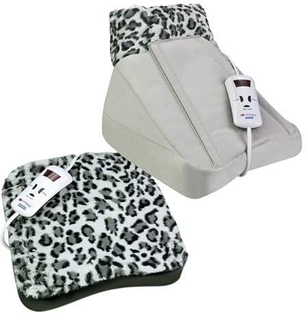 Fußwärmer mit Herausnehmbarem Kissen | Größe 31x31x30 cm | Leistung 110 Watt und 4 Temperaturstufen | Fußwärmer Elektrisch | Wärmeschuhe aus Polyester mit Frontöffnung | Pekatherm F70