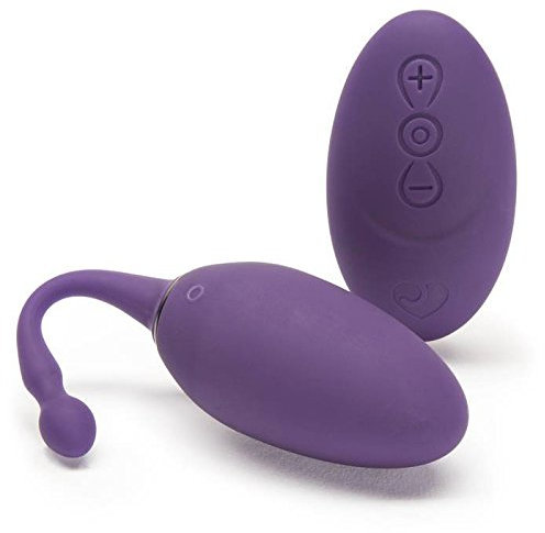 Lovehoney Desire Love Egg Vibrator for Women - 4 Inch Silicone Love Egg with Remote Control - Vibrating Adult Sex Toy with 12 Speeds & 8 Modes - Waterproof - Purple