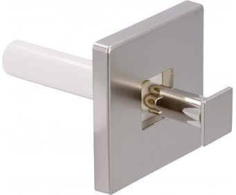 SIRO Kleiderhaken Ketsch, Schlicht, Kunststoff nickel matt gebürstet, 56 mm x 33 mm x 56 mm, LA 42 mm, H195/E2V1KB