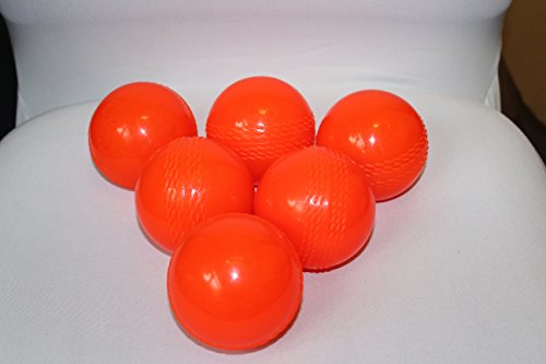 Pelotas de Cricket naranja viento Windball – Pelota para práctica superior playa interior exterior petballs (Pack de 12)