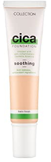 Collection Cosmetics Hydrating Medium Coverage Cica Foundation Infused with Anti-Redness, Vegan Foundation, 30ml, Cashew