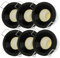 yeerockal Lot de 6 mini spots Encastrés 3W avec Transformateur Remplaçable boîtier Intérieur en Aluminium Spots LED encastrés pour verrières balcons éclairage de plafond et meubles DIY (Noir)