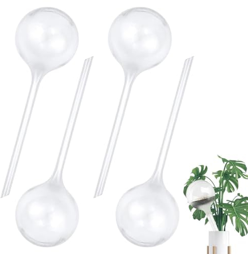 Udbrud 4 Pezzi Sfere per Irrigazione, Set di Palline di irrigazione 26.5x8cm Dispositivo di Irrigazione Automatica Sferico per Piante in Vaso per Piante in Vaso, Piante da Giardino, Interni ed Esterni
