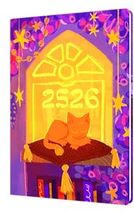 Collins 'Bella Ramsey Cat' 14 Month Planner, July 2025-August 2026 Week-to-View Diary, A5 Hard Cover, Window