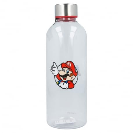 KP Pharma Nintendo Super Mario 850ml Water Bottle for Kids & Adults - BPA-Free, Spill-Proof, Lightweight Reusable Sports Bottle, Eco-Friendly Hydration for School, Sports & Outdoor Adventures