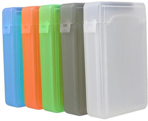 CLISPEED 5pcs Hard Drive Protection Boxes Shock Storage Holders for Drives for Use