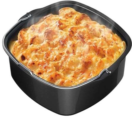 Moule À Pâtisserie Pour Friteuses À Air, 17.5x17.5x7cm Baril À Gâteau Carré, Acier Et Aluminium De Qualité Alimentaire, Moule À Gâteau Air Fryer, Air Fryer Plat De Cuisson, Accessoire Air Fryer