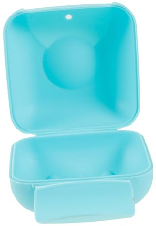 PACKOVE Bärbar Plastförvaringsbox för Menskopp Damm Fuktskyddad Lätt och Säker med Släta Kanter Återanvändbar för Dagligt Behov och Enkel Transport Blå Färg