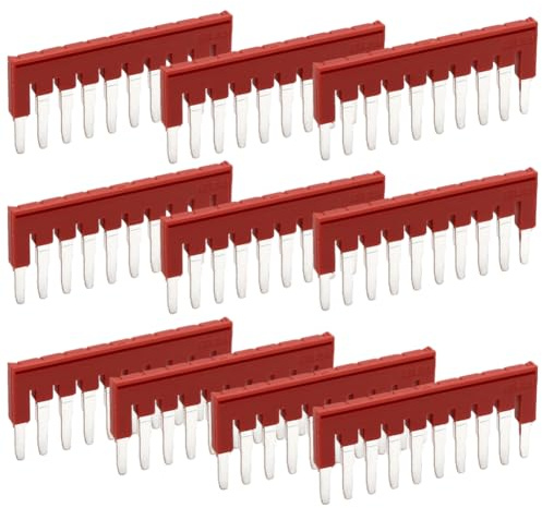10 unidades FBS 2-5 para Phoenix Contact, terminales de riel Phoenix Contact, terminales de puente Phoenix, regleta de conexión de dígitos largos, adecuado para terminales St/Pt/Ut, bronce fosforoso