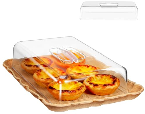 TOYANDONA Transparent Acrylic Food Cover - Rectangular Clear Cake Dome for Kitchen And Restaurant Use, Clear Protective Display Lid for Cakes, Bread, Fruits