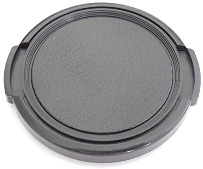 vhbw Objektivdeckel 49 mm kompatibel mit Pentax smc DFA 100 mm 2.8 Makro Kamera - Kunststoff Schwarz, mit Seitengriff