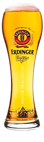 Erdinger Glas mit Gravur lizenziert Original Weißbierglas 0,5l - Bester Trauzeuge - Exclusiv Edition