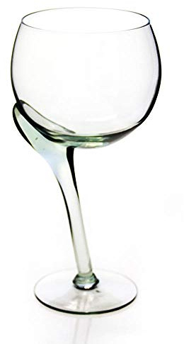 Fair Trade 600 ml krokig stam V. Stort rött vin/gin och toniskt glas par [SU4]